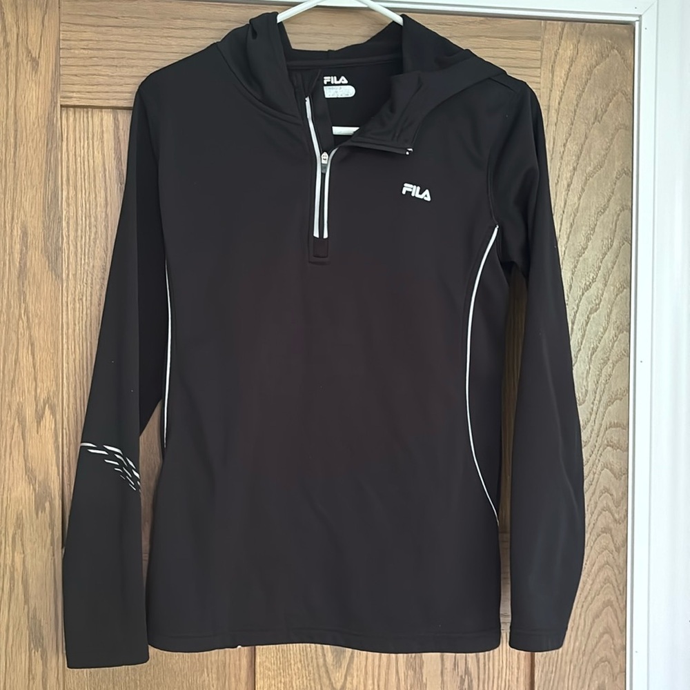 Hooded athletic top